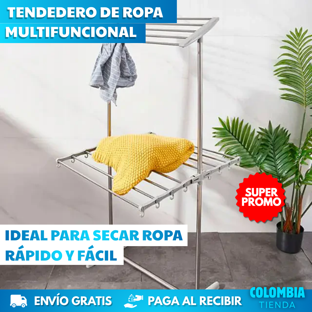 TENDEDERO DE ROPA MULTIFUNCIONAL