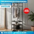 ORGANIZADOR ESQUINERO PERCHERO 3 NIVELES
