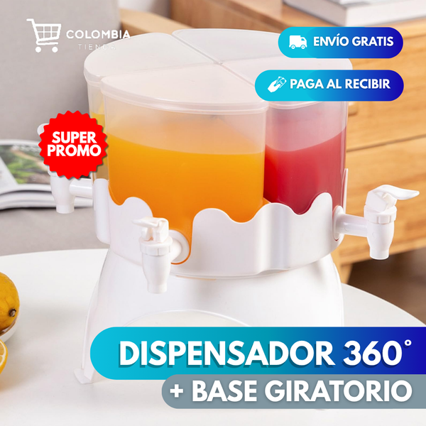DISPENSADOR DE BEBIDAS + BASE GIRATORIO
