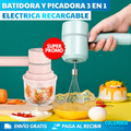 BATIDORA Y PICADORA ELECTRICA 3 EN 1