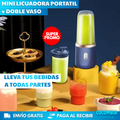 MINI LICUADORA PORTATIL + DOBLE VASO