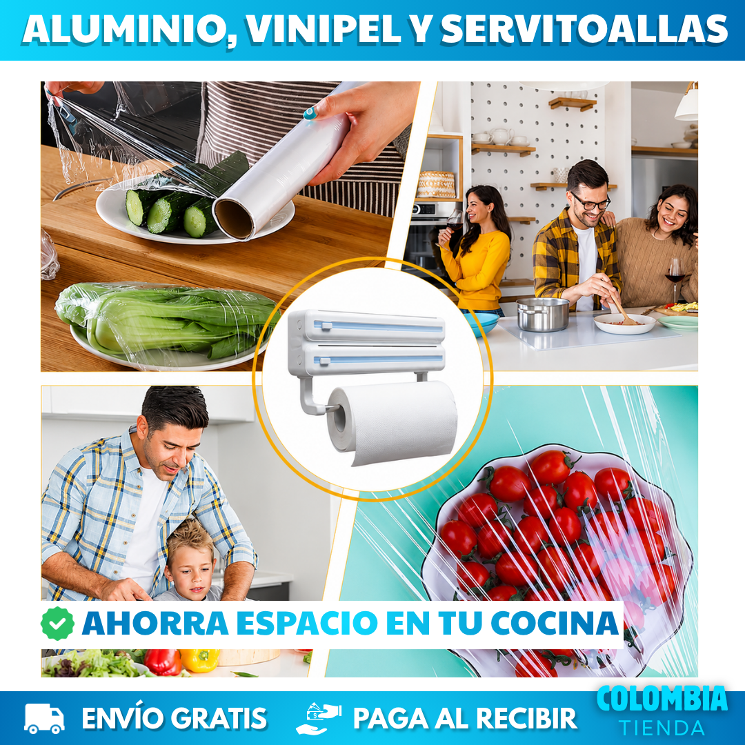 DISPENSADOR DE ROLLOS MODERNO