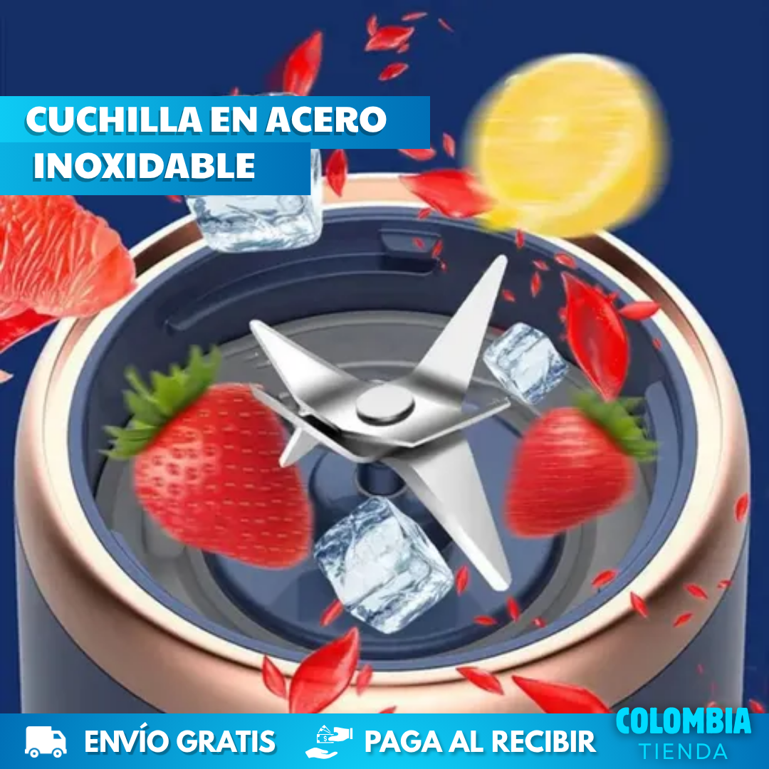 MINI LICUADORA PORTATIL + DOBLE VASO