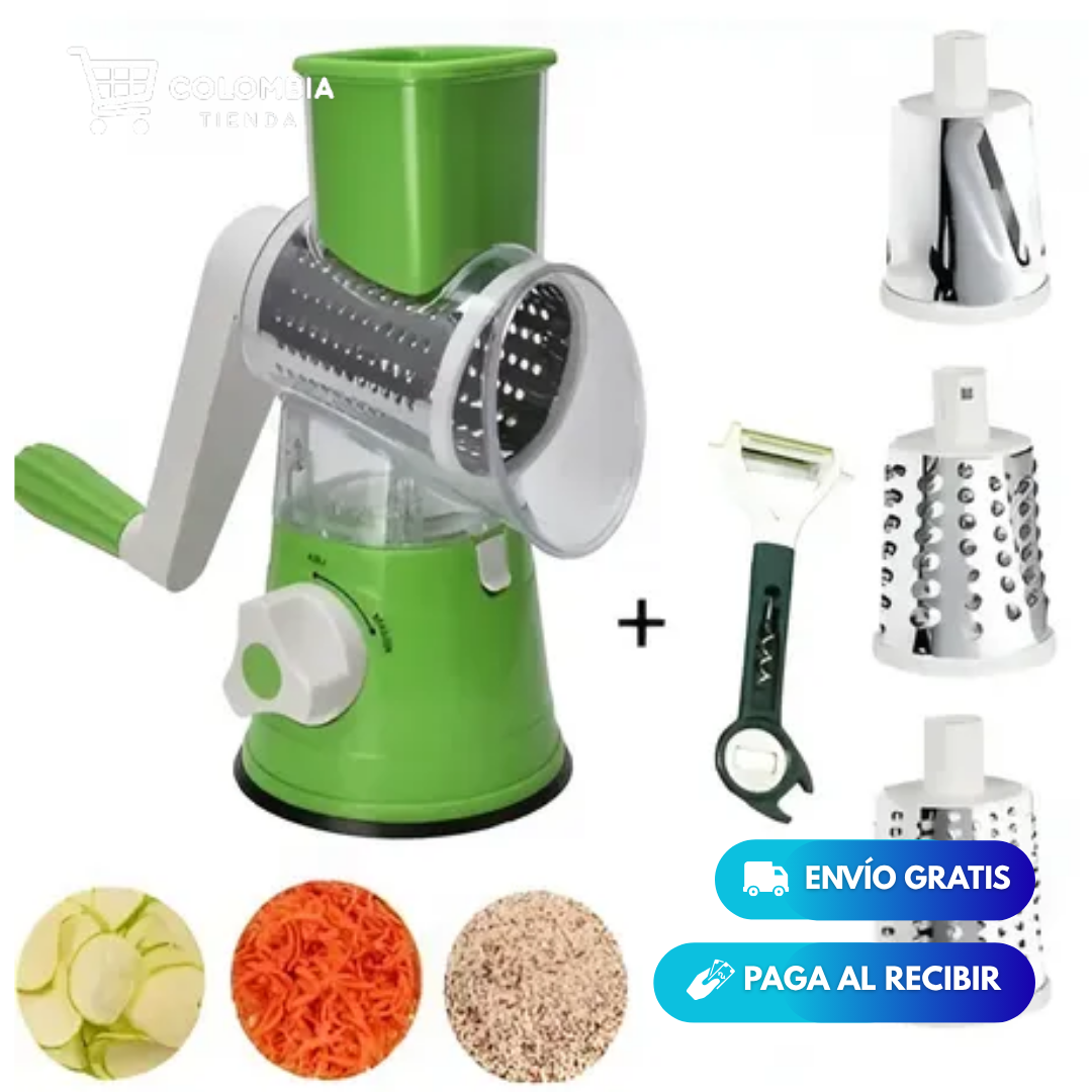 RALLADOR MANUAL + 3 TAMBORES