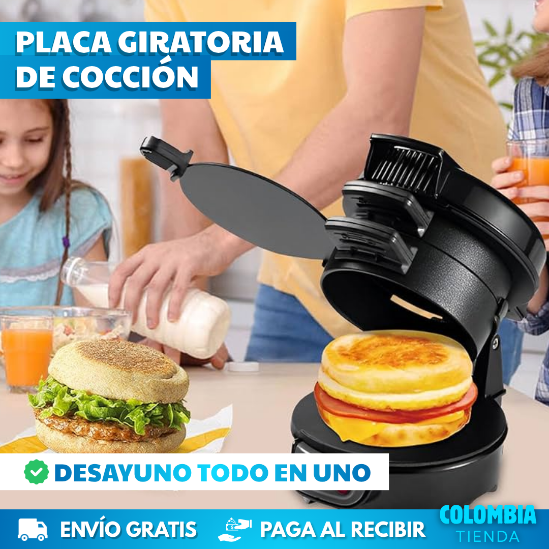 MÁQUINA PARA HAMBURGUESAS Y DESAYUNOS 3 EN 1