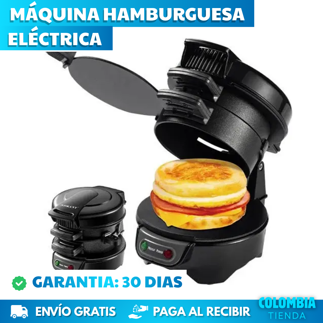 MÁQUINA PARA HAMBURGUESAS Y DESAYUNOS 3 EN 1