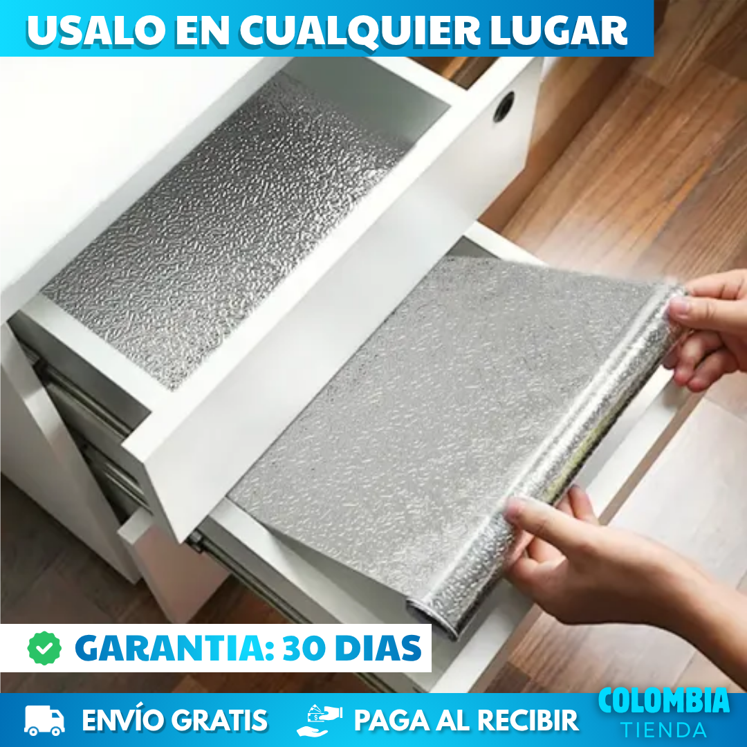 PROMO 3X1 PAPEL ALUMINIO ADHESIVO