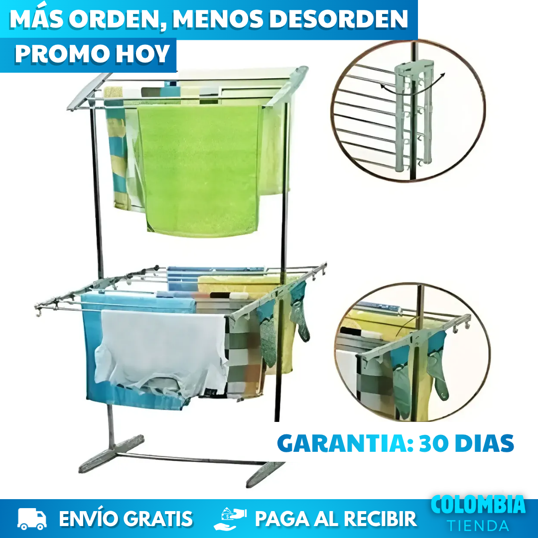 TENDEDERO DE ROPA MULTIFUNCIONAL