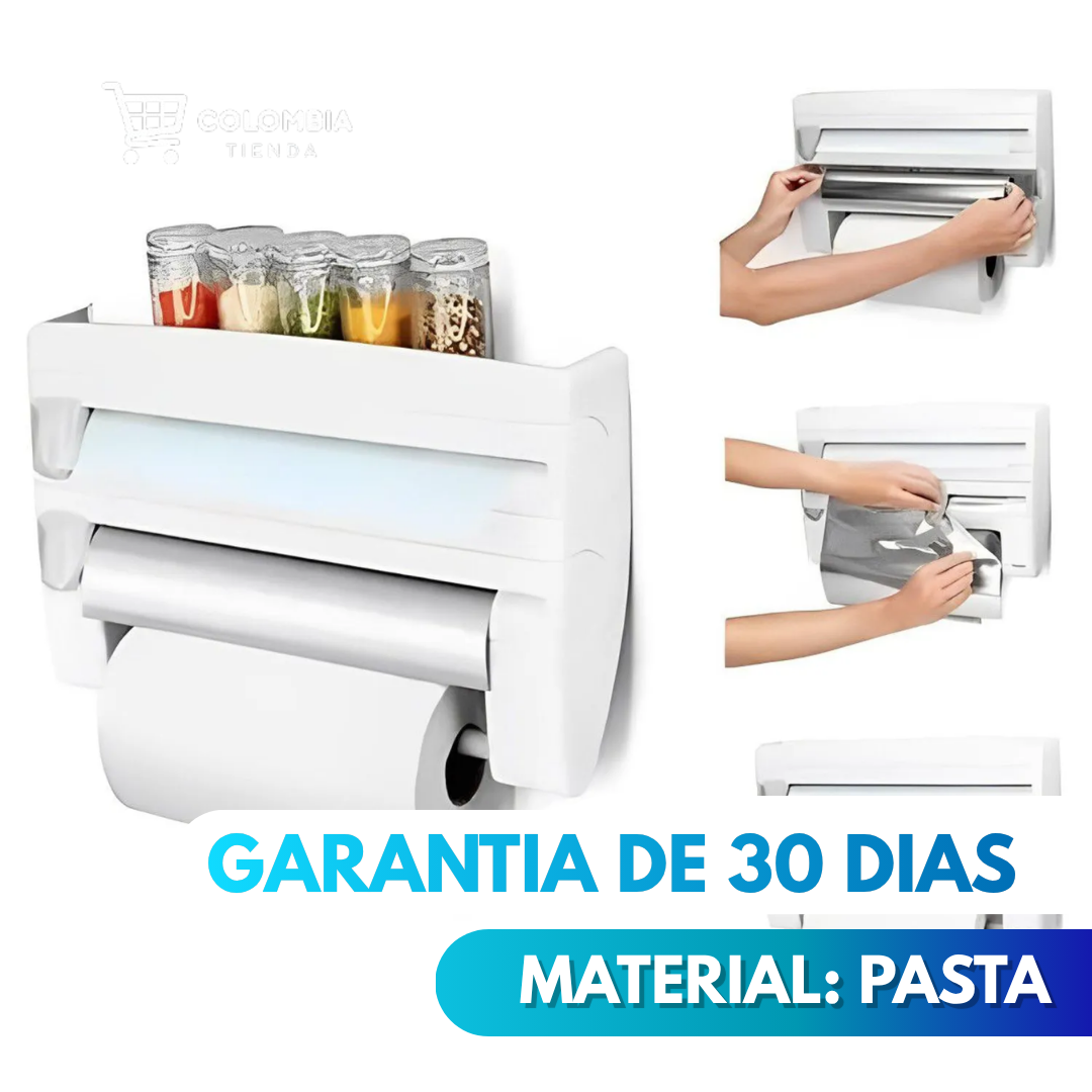 DISPENSADOR DE ROLLOS 4 EN 1