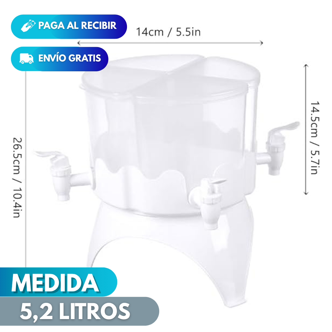 DISPENSADOR DE BEBIDAS + BASE GIRATORIO