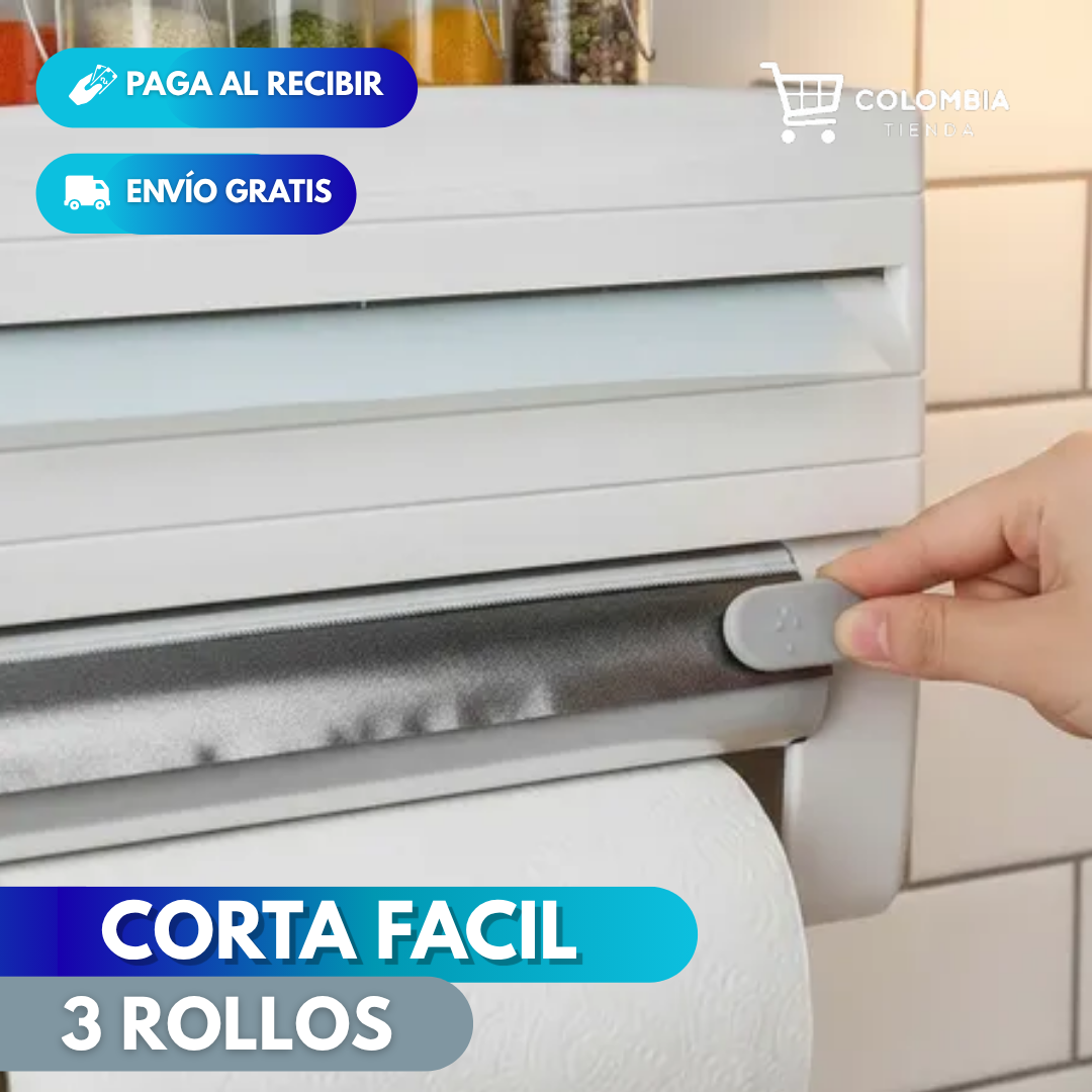 DISPENSADOR DE ROLLOS 4 EN 1