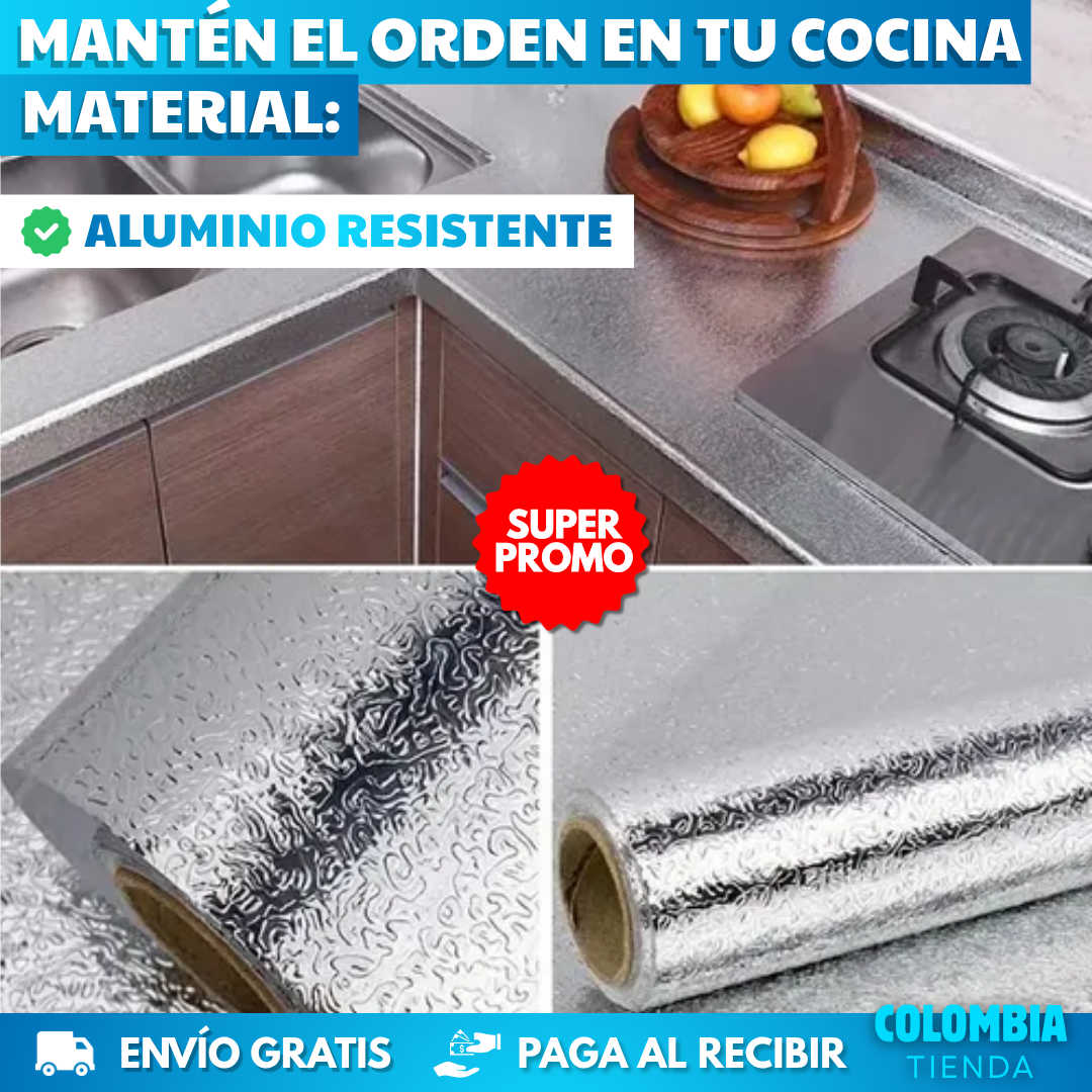 PROMO 3X1 PAPEL ALUMINIO ADHESIVO