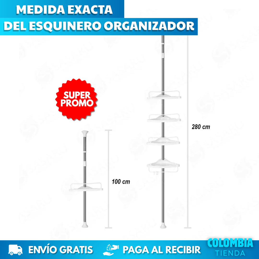 ESQUINERO ORGANIZADOR DE DUCHA