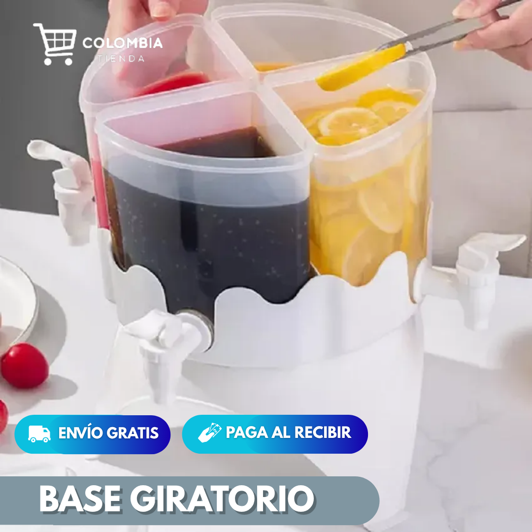 DISPENSADOR DE BEBIDAS + BASE GIRATORIO